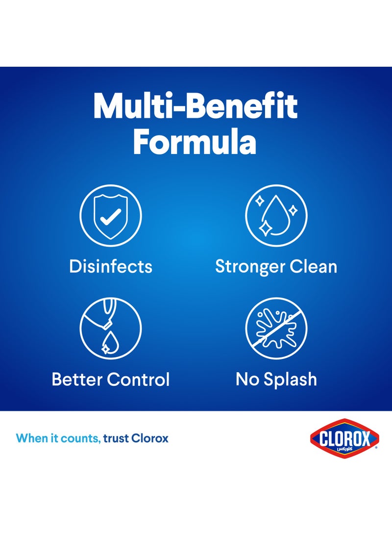 Clorox Platinum Bleach Crisp Lemon Upgrade Your Clean With A New Multi-Benefit No Splash Thick Bleach Liquid Formula 3.78L - Image 3