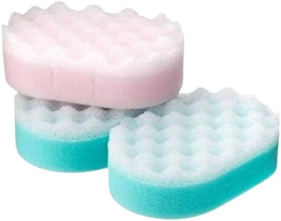 Body Shower Bath Sponge Multicolor ExfoliatingSponge Soft Multipurpose Pack of 3 Bath Scrubber for Men Women Kids Body Cleaning Sponge Pack of 3