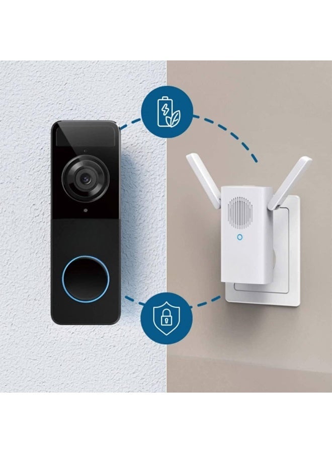 Wireless Video Doorbell Kit, 2.4GHz Wi-Fi Doorbell Camera, High-Definition Home Security, Two-Way Audio, Motion Detection, Easy Installation - Image 3