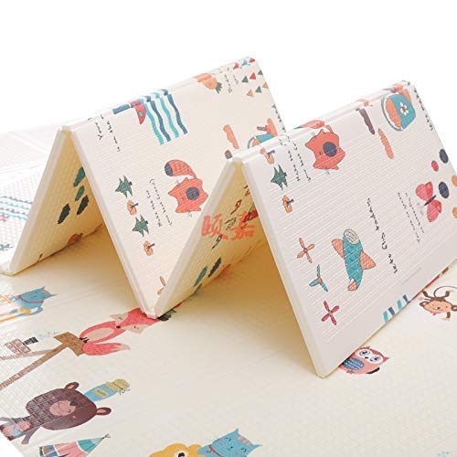 VDHJA Anti Skid Waterproof Foldable Child Climbing Baby Floor Mat (Multicolour) - Image 2