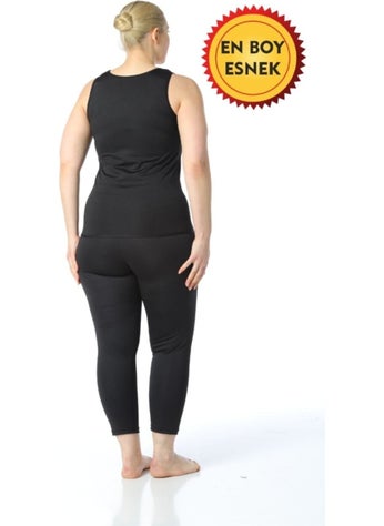 TECHNO 8Q Thermal Women's Tank Top and Tights Exercise Tracksuit Set  - Image 3