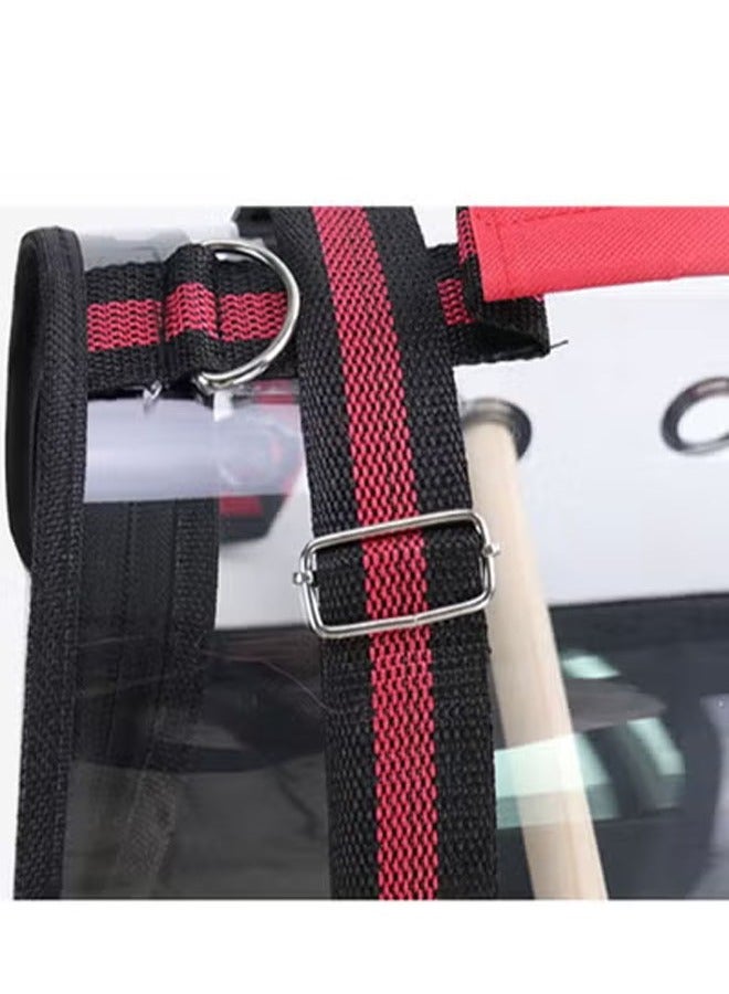 كيكي حقيبة سفر للطيور الأليفة مع حامل محمول شفاف - Image 5