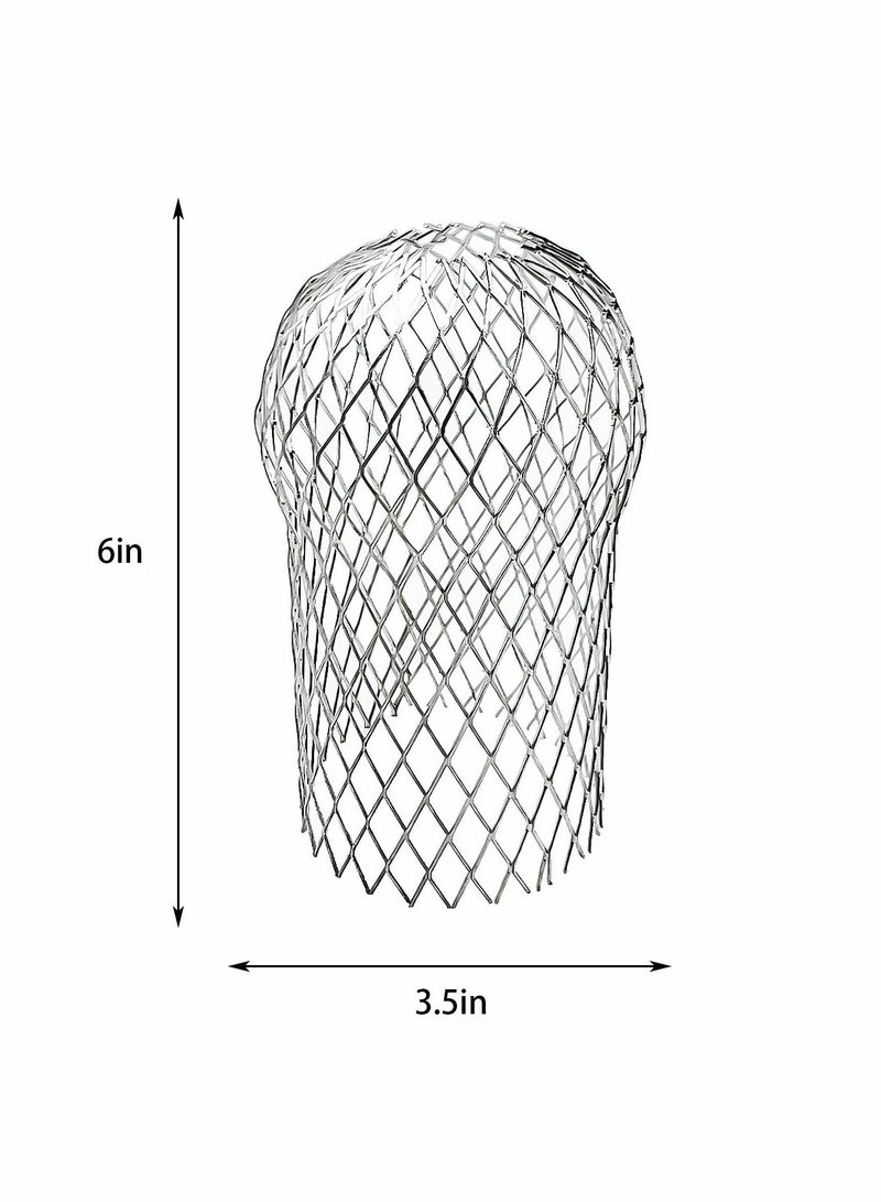 Y&D Gutter Guards, KASTWAVE 3.5 Inch Expandable Aluminium Filter Strainer, Strainer Downspout Protectors for Preventing Blockage Leaves Debris (8 Pack)  - Image 2