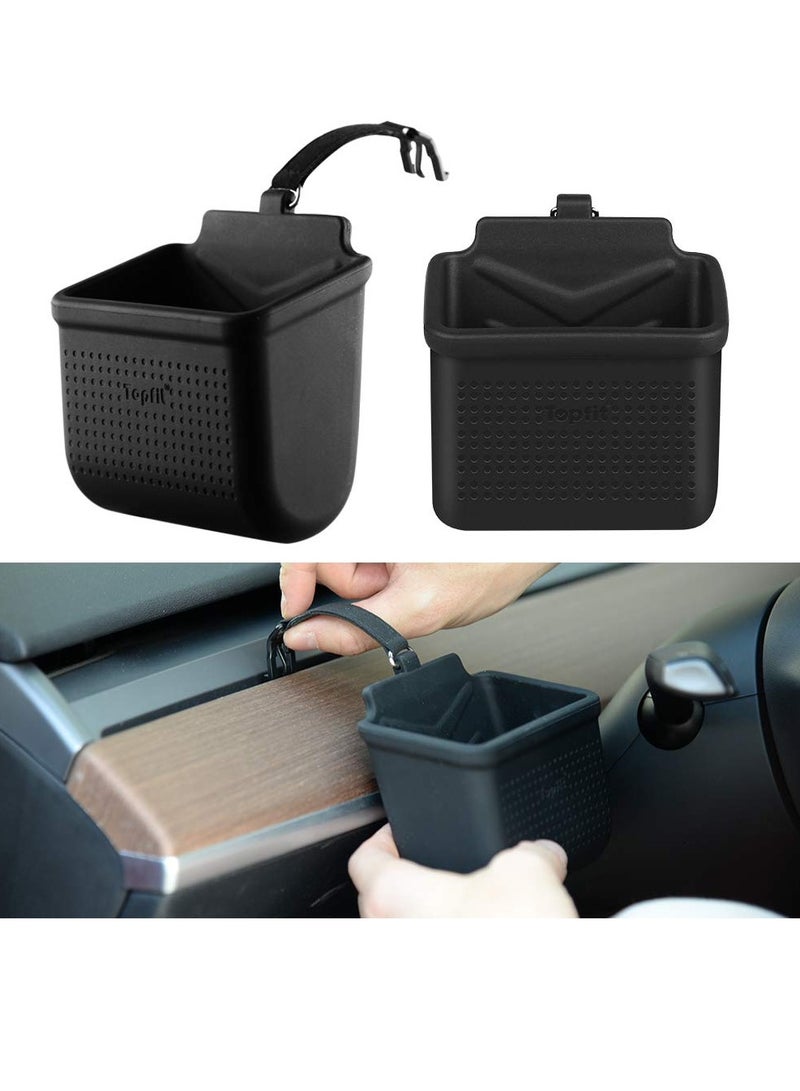 SYOSI Tesla Model 3 Model Y Air Vent Organizer Cell Phone Pouch Sunglasses Holder  - Image 2
