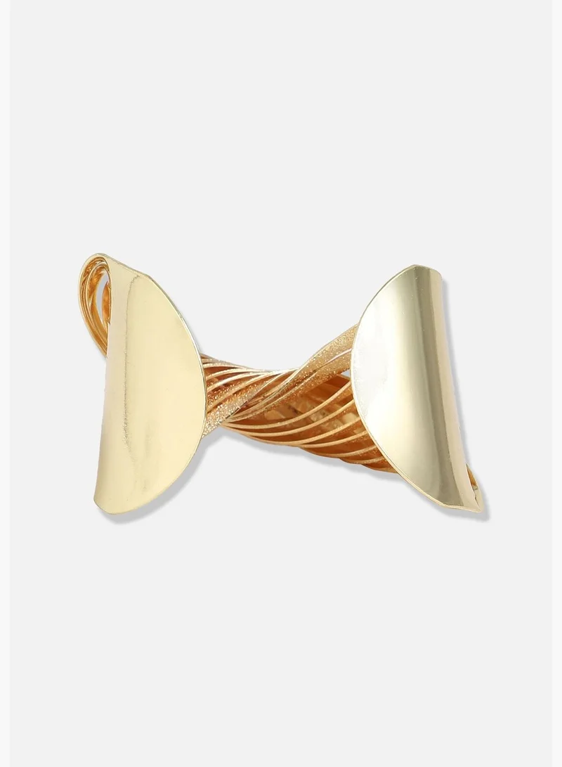 SOHI Gold Plated Designer Stone Party Bracelet For Women