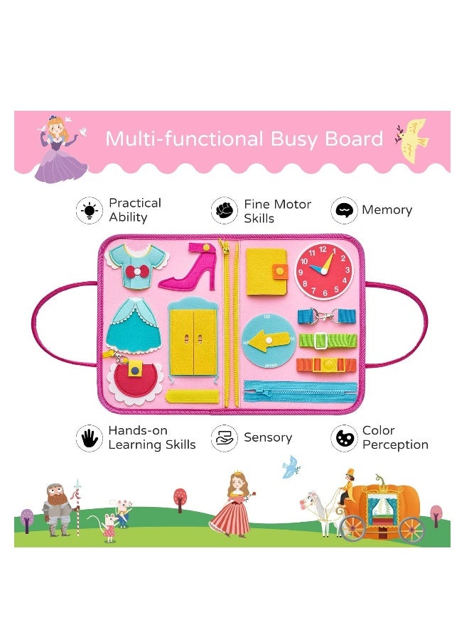 Toddler Busy Board, Travel Toys, Quiet Book, Montessori Activities for 1-4 Year Olds, Educational Gifts for 3-4 Year Old Boys and Girls, Enhance Fine Motor Skills and Learning Fun.  - Image 4