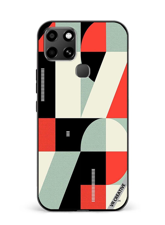 VR CREATIVE Protective Case Cover For Infinix Smart 6 Abstract Illustration Design Multicolour - Image 1