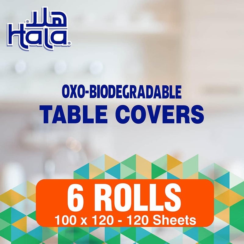 Hala Table Covers OXO Biodegradable 100 X 100 - 20 Mattress Table, 6 Rolls - Image 3