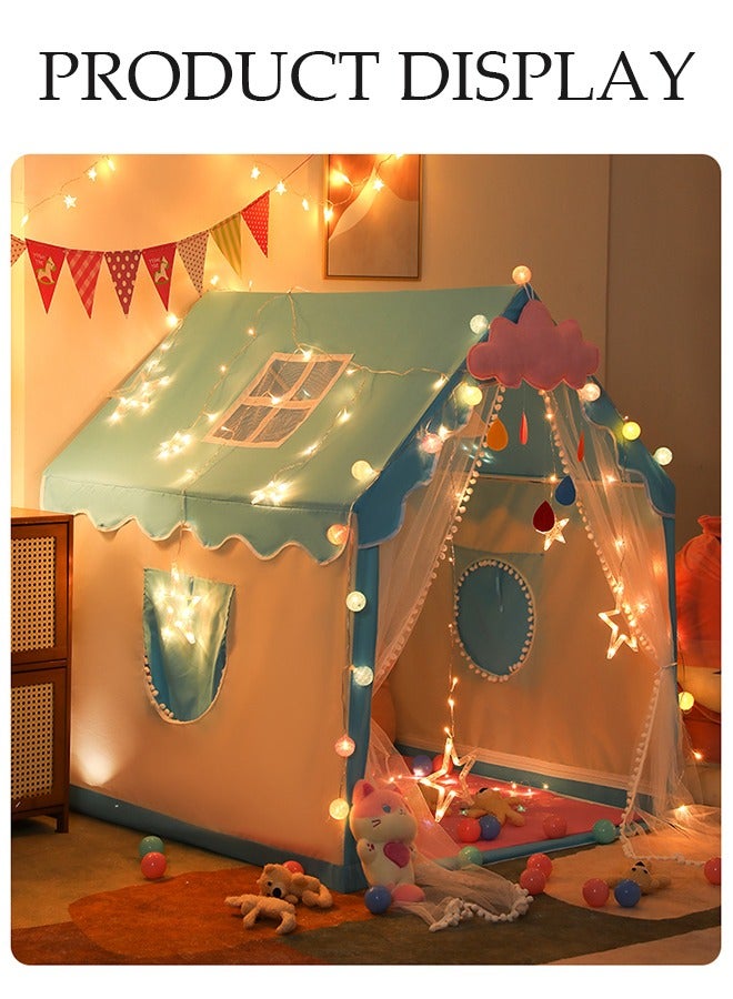 DUNISO خيمة أطفال كبيرة للداخل والخارج، خيام ألعاب محمولة، خيام قلاع الأميرات، بيوت لعب للأطفال، ألعاب غرفة اللعب الداخلية للأطفال، مع حقائب تخزين وتصميم دانتيل، مناسبة للأطفال من عمر 1 إلى 12 - Image 5
