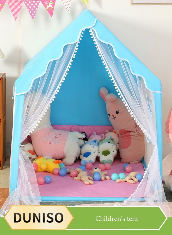 DUNISO خيمة أطفال كبيرة للداخل والخارج، خيام ألعاب محمولة، خيام قلاع الأميرات، بيوت لعب للأطفال، ألعاب غرفة اللعب الداخلية للأطفال، مع حقائب تخزين وتصميم دانتيل، مناسبة للأطفال من عمر 1 إلى 12 - Image 1