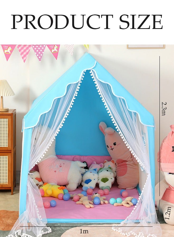 DUNISO خيمة أطفال كبيرة للداخل والخارج، خيام ألعاب محمولة، خيام قلاع الأميرات، بيوت لعب للأطفال، ألعاب غرفة اللعب الداخلية للأطفال، مع حقائب تخزين وتصميم دانتيل، مناسبة للأطفال من عمر 1 إلى 12 - Image 2