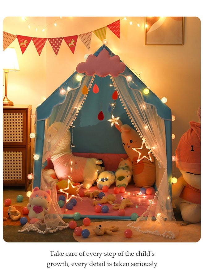 DUNISO خيمة أطفال كبيرة للداخل والخارج، خيام ألعاب محمولة، خيام قلاع الأميرات، بيوت لعب للأطفال، ألعاب غرفة اللعب الداخلية للأطفال، مع حقائب تخزين وتصميم دانتيل، مناسبة للأطفال من عمر 1 إلى 12 - Image 3