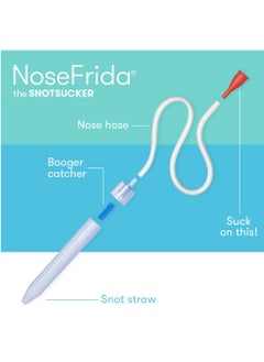 NoseFrida Snotsucker Nasal Aspirator | Made in Sweden | Baby Nose Cleaner with Hygienic Filters | BPA-Free, Safe, Easy to Clean | in Travel Pack | Mucus Remover - pzsku/Z3A0D8782CA7B3DC233BAZ/45/_/1740903450/592d877c-48df-47d4-b74d-1e703b76be0c