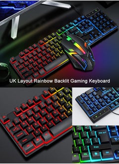 T-WOLF Keyboard Mouse Headphone Set Four Piece Game Set  - Image 3