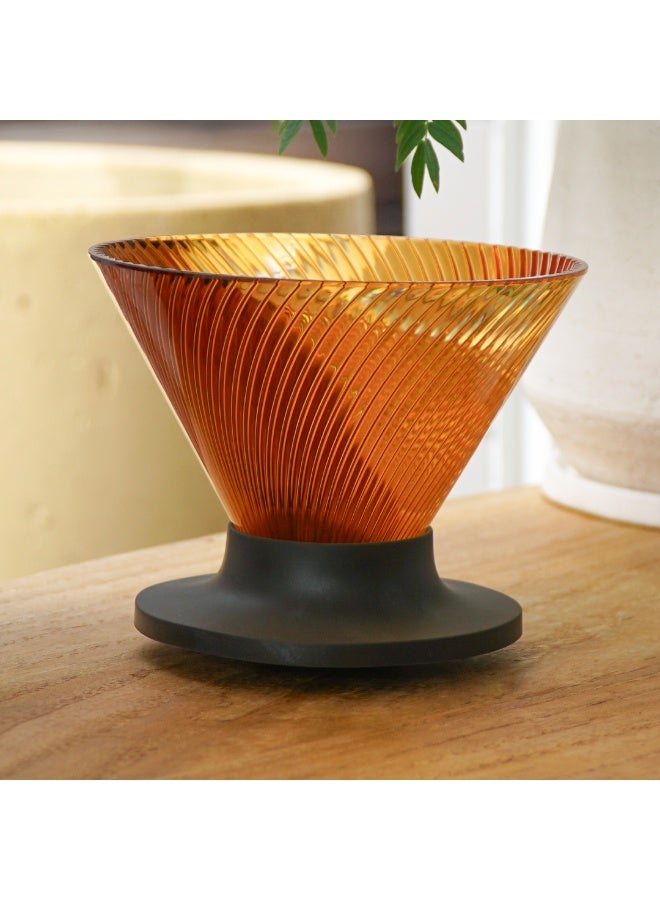 Hario V60 Dripper NEO 02, Amber, 1–4 Cups, PCT Resin - Image 3