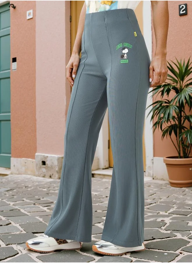 اس بي كاركترز Snoopy Dog Print Flared Leggings