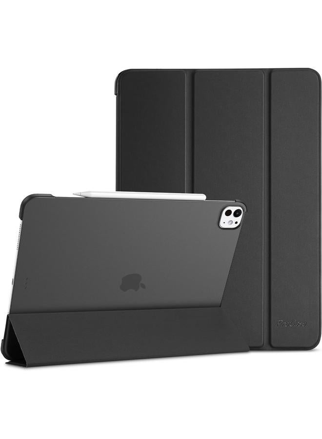 Procases For Ipad Pro 13 Inch Case 2024 M4 7Th Gen Ipad M4 13 Case Smart Folio Ipad Pro 13 Case Slim Stand Hard Shell Back 13 Inch 2024 Ipad Pro Case For A2925 A2926 A3007 Black - Image 1