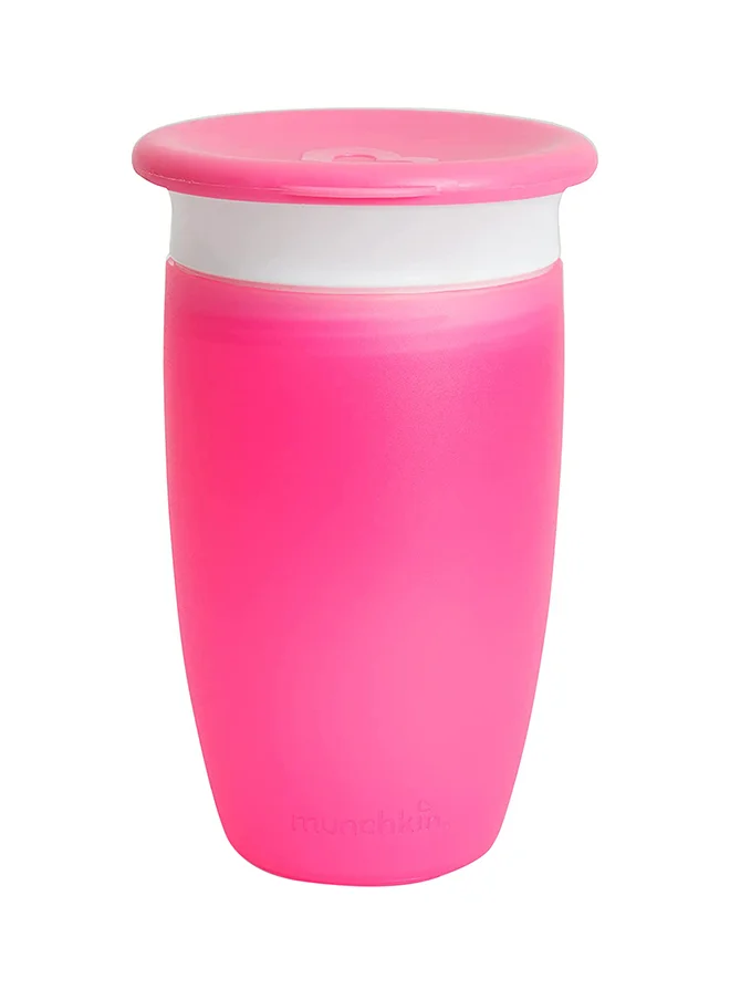 Munchkin 10oz Miracle 360° Sippy Cup With Lid Pink