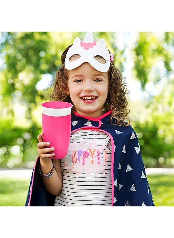 Munchkin 10oz Miracle 360° Sippy Cup With Lid Pink
