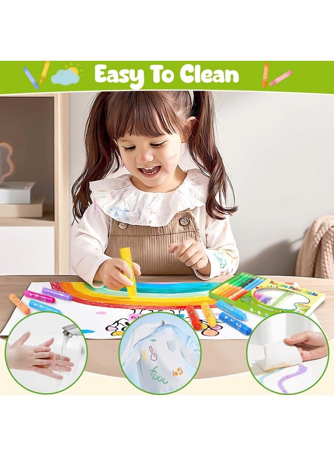 Duchong Tempera Paint Sticks for Kids, Washable, 24 Colors, 6G - Image 5