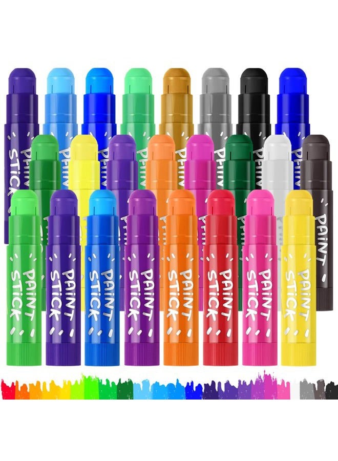 Duchong Tempera Paint Sticks for Kids, Washable, 24 Colors, 6G - Image 1