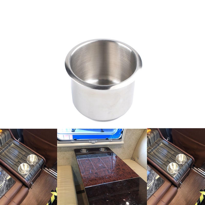 20 pcs A1102 Stainless Steel Drop-in Cup Holder Table Drink Holder for RV Car Truck Camper ( ) - Image 2