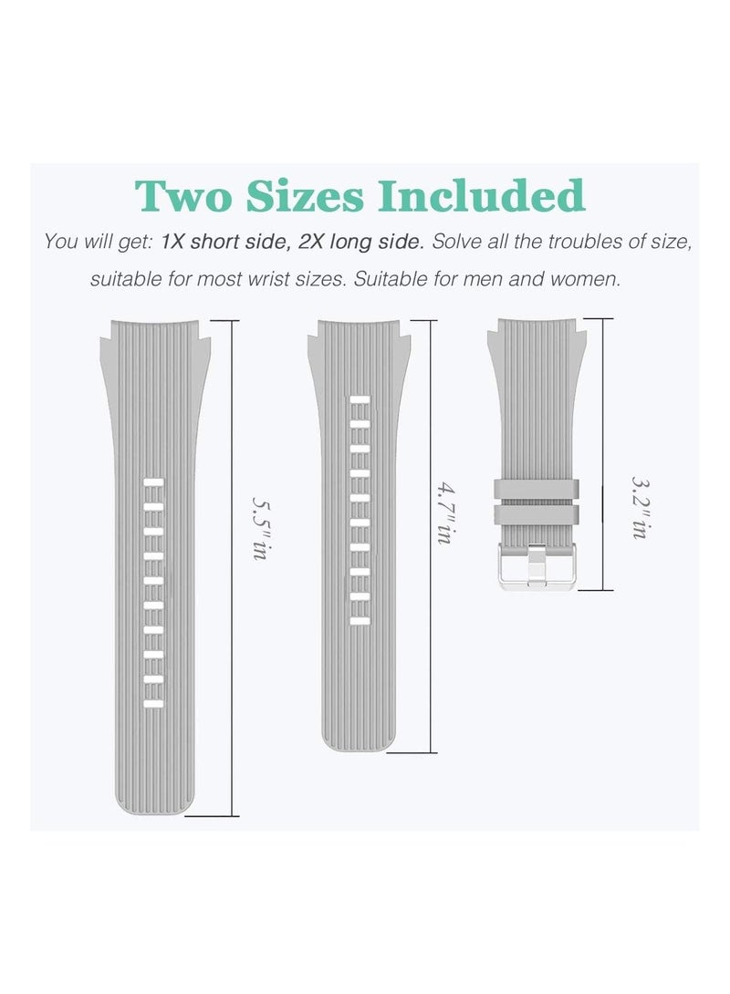 Soft Silicone Bands Bracelet Sports Strap for Men & Women for Samsung Gear S3 Frontier 42mm - Image 2
