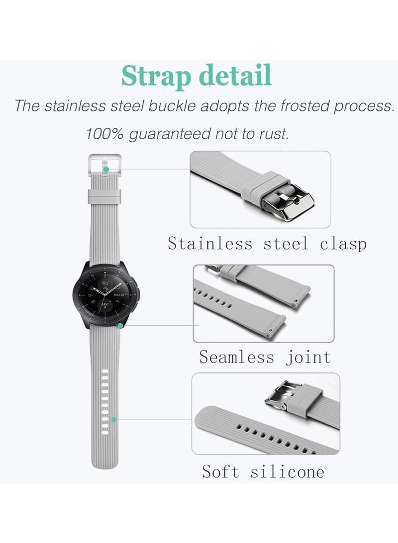 Soft Silicone Bands Bracelet Sports Strap for Men & Women for Samsung Gear S3 Frontier 42mm - Image 3