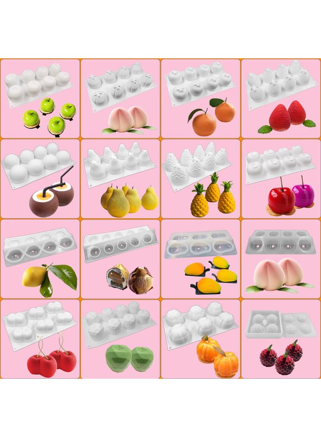 Bluejw Fruit Mousse Silicone Cake Mold DIY Baking Fruit Shape French Chiffon Dessert Mold - Image 2