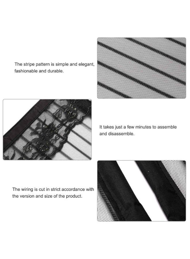 Aideli Magnetic Fly Screen Door 100×210 cm, Anti Mosquito Bug Mesh Curtain with Strong Magnets and Full Frame Magic Tape, Hands-Free Automatic Closure for Bedroom Balcony Kitchen - Image 2