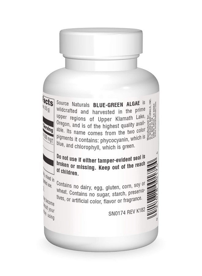Source Naturals Blue-Green Algae from Klamath Lake, with Phycocyanin and Chlorophyll - 2oz Powder - Image 2