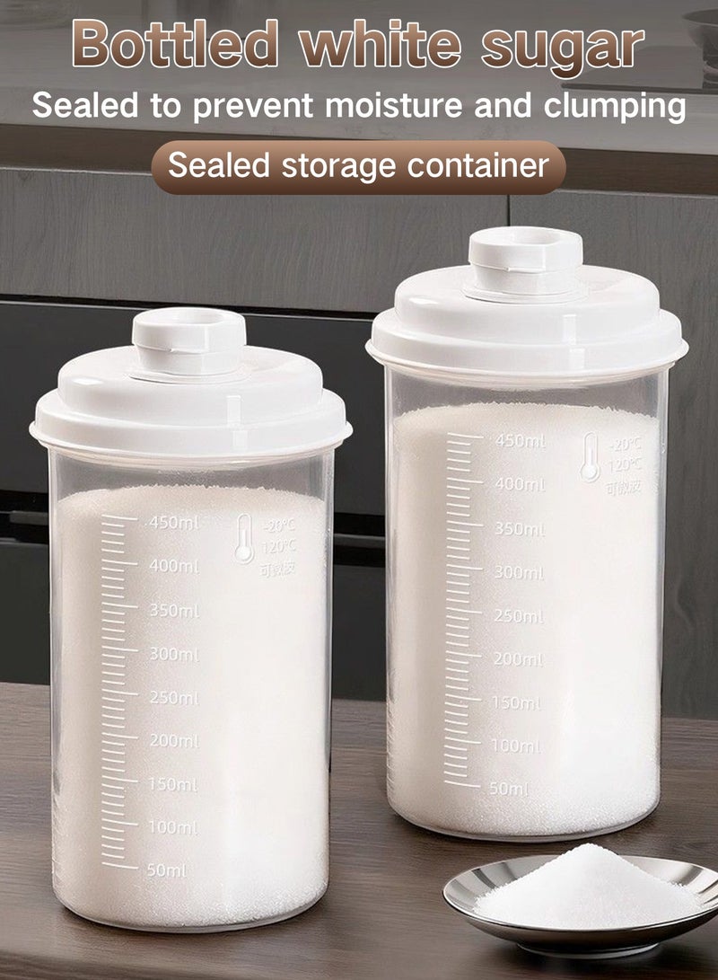 GOOGO Food Storage Containers, Food-Grade Storage Containers, Household Kitchen Storage and Dispensing Bottles, Suitable for Storing and Dispensing Kitchen Seasonings, Coffee Dispensing Bottles, Tea Dispensing Bottles, Suitable for Kitchen, Home, and Daily Storage - Image 2