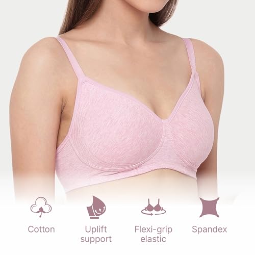 Enamor A042 Side Support Shaper Stretch Cotton Everyday Bra - Non-Padded, Wire-Free & High Coverage - Image 4