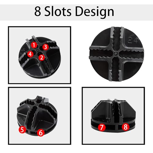 AUXBC 40PCS Cube Connectors Plastic Storage Wire Cube Connectors ABS Connectors Organizer for Modular Closet Storage Organizer, Wire Shelving, Wardrobe, Shoe Rack Clips, Pet Carrier, Black - Image 3