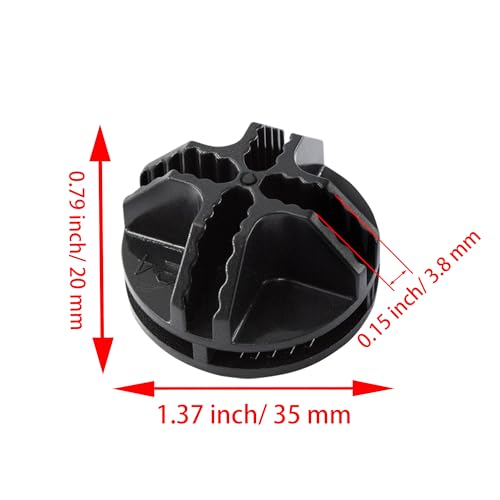 AUXBC 40PCS Cube Connectors Plastic Storage Wire Cube Connectors ABS Connectors Organizer for Modular Closet Storage Organizer, Wire Shelving, Wardrobe, Shoe Rack Clips, Pet Carrier, Black - Image 2