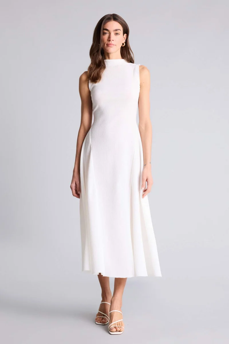 DeFacto Relax Fit Off Shoulder Midi Dress