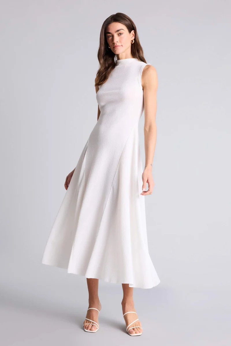 DeFacto Relax Fit Off Shoulder Midi Dress
