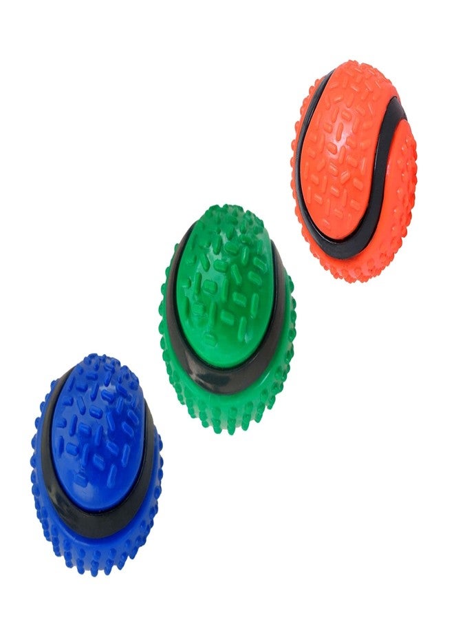 PetWag Rubber Chew Hard Big Dog Ball Toy, Multicolor, Large - Image 2