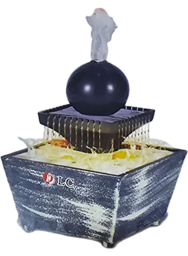 LC Decorative Tabletop Water Fountain with LED – Indoor Relaxation Ornament - Image 2