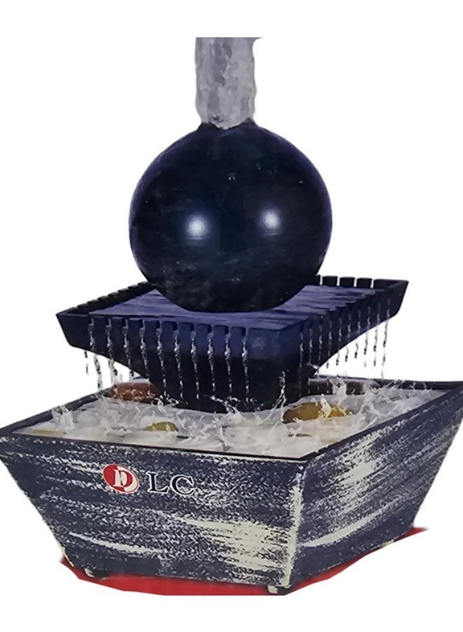 LC Decorative Tabletop Water Fountain with LED – Indoor Relaxation Ornament - Image 1