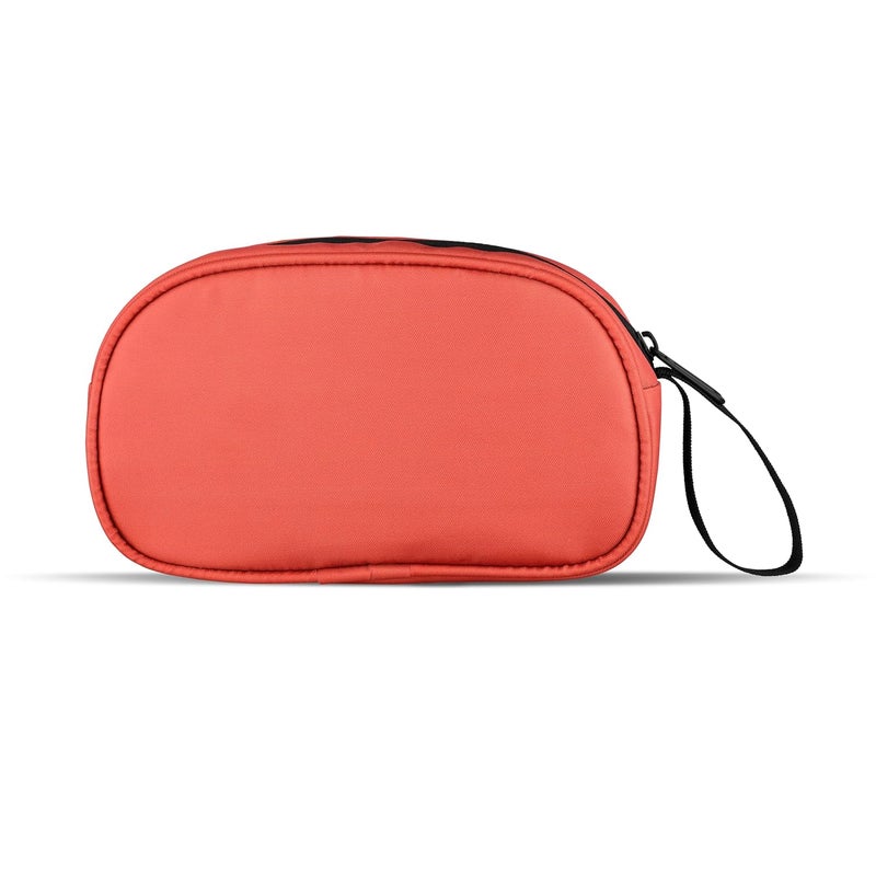 KUKLAR Premium Travel Pouch Multipurpose Carry Bag for Toiletries Cables Stationery Pencil Pouch and Daily Essentials Lightweight with Zipper for Travel School (CoralRed) - Image 3