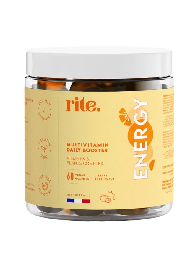 Rite Energy Vegan 60 Gummies rite