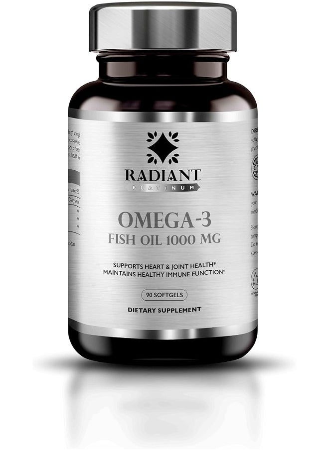 Radiant Platinum Omega-3 Fish Oil 1000Mg 90Sgels  - Image 1