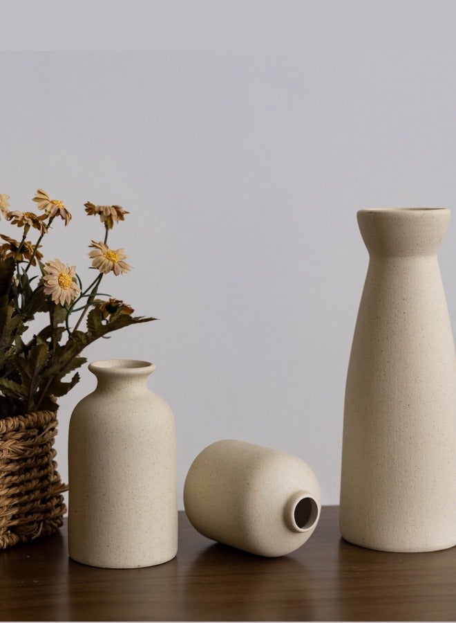 ميكسد 3 PCS الزهرة السيراميكية الزهرة الصغيرة الزهرة للديكور,الديكور المنزلي الحديث,الزهرة للديكور,زهرة عشب بامباس,الزهور المجففة الزهرة,غرفة المعيشة,رف الطاولة,Centerpieces الديكور - Image 3