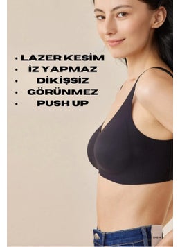 TECHNO 8Q Seamless Padded Soft Non-Trace Laser Cut Non-wired Push Up Invisible Bra  - Image 1