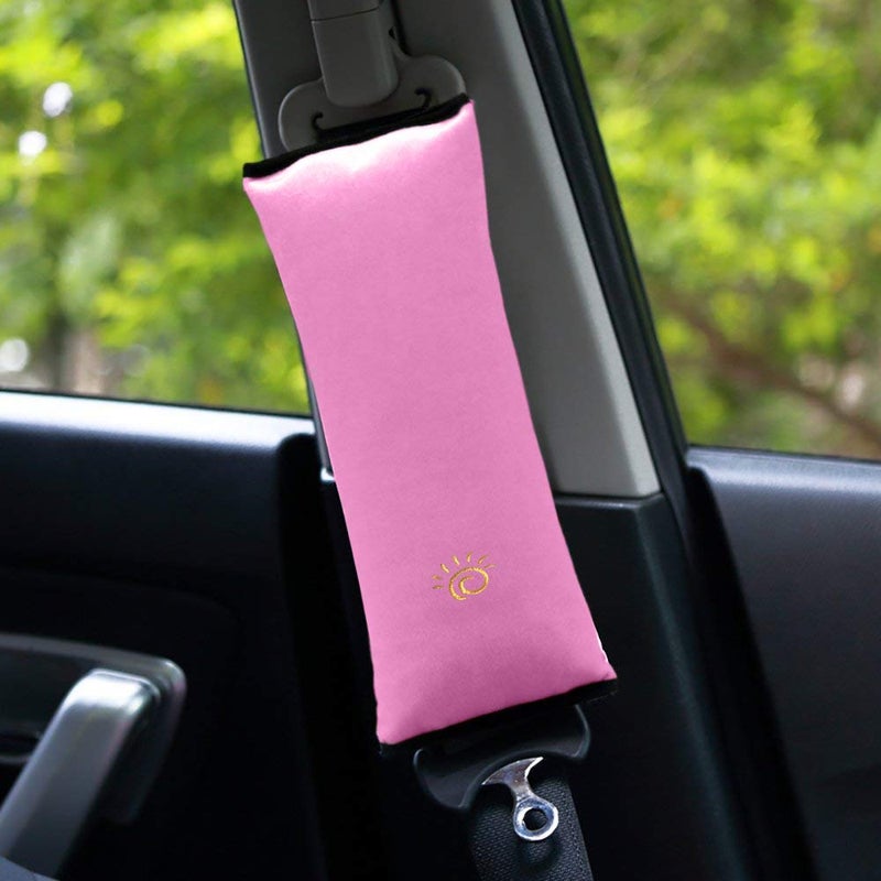 COFFLED 2PC Seat Belt Pillow for Kids, Car Seat Pillow Neck Rest for Kids, Kids Travel Pillow for Car Seat, Kids Seatbelt Pillow, Toddler Infant Safety Support Shoulder Flat Pad, Seat Belt Strap Covers in Car - Image 5