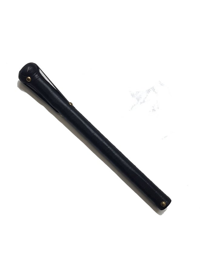 Aswan beech wood cane for men, all black - Image 1
