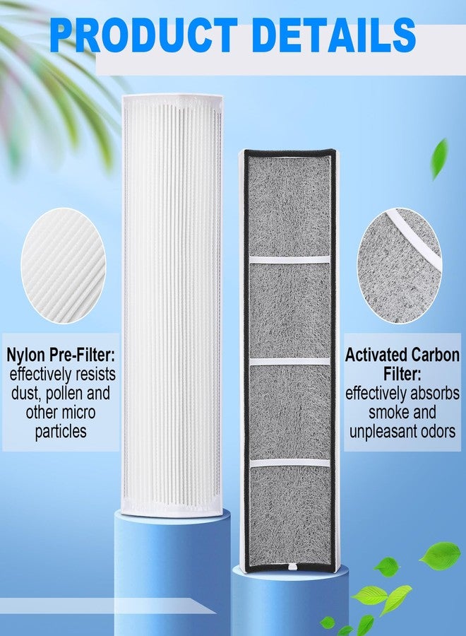 Tujoe 3 Pcs Replacement HEPA Filter Compatible with Therapure Air Purifier 4 Stage Filtration Activated Carbon (TPP220) - Image 3