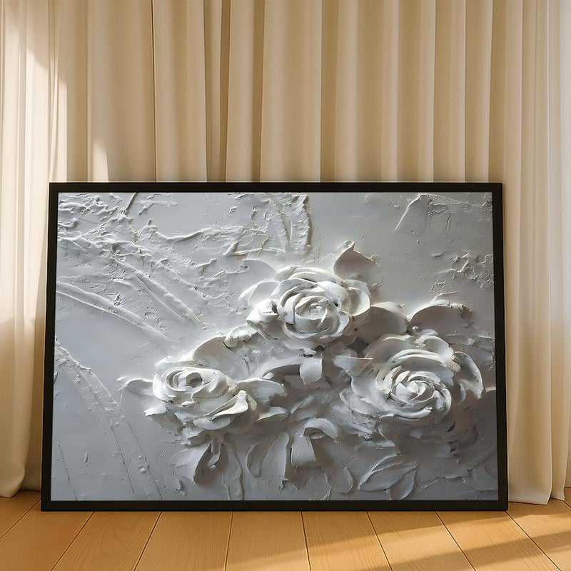 Marktna One piece of printed canvas wall art in the style of a plaster painting with a hollow frame, measuring (60×40). - Image 2