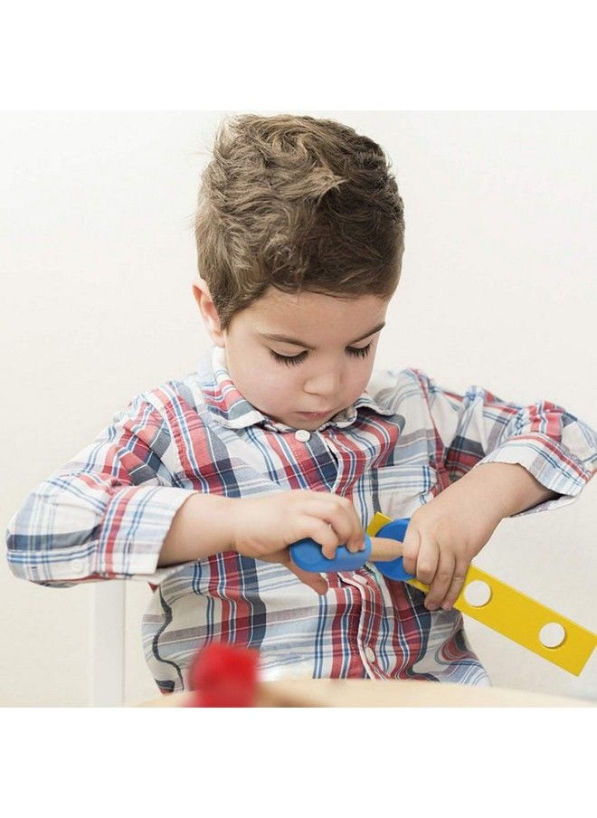 SainSmart Jr. - Wooden Bench Wooden Workbench With Tools For Toddlers, Kids Creative Wooden Building Set Construction Toy For 3+ Years Old And Up - Image 1